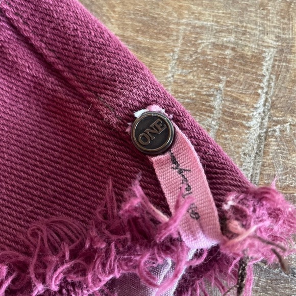 One teaspoon maroon cut off shorts - Picture 5 of 5